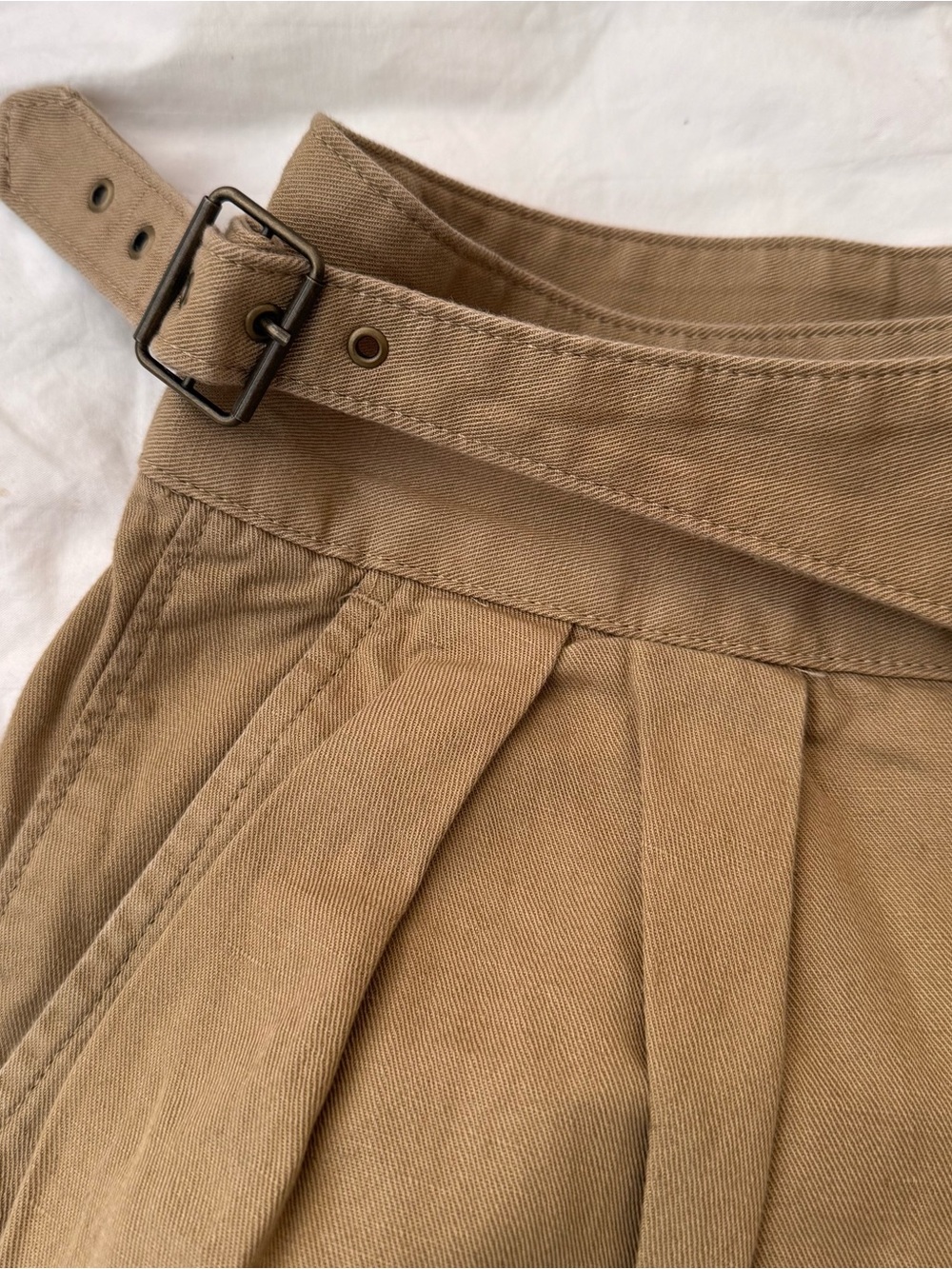 Banana Republic Olive High-Rise Wide-Leg Utility Pants - Picture 7 of 8